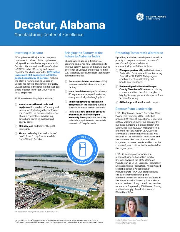 GEA_Decatur_MediaFactSheet Digital_August 2022