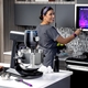 The GE Profile Smart Mixer with Auto Sense connects to Alexa or Google Home and uses voice commands for total control
