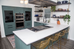 As part of the partnership, Monogram designed the kitchen layout for The LEE Initiative and donated a full suite of its latest professional appliances to be used by the visiting chefs when they are in town for instruction from Chef Edward Lee.