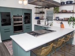 As part of the partnership, Monogram designed the kitchen layout for The LEE Initiative and donated a full suite of its latest professional appliances to be used by the visiting chefs when they are in town for instruction from Chef Edward Lee.