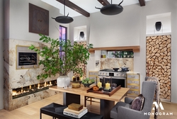 Monogram Mountain Kitchen Virtual Backdrop