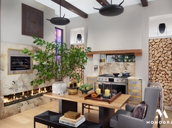 Monogram Mountain Kitchen Virtual Backdrop