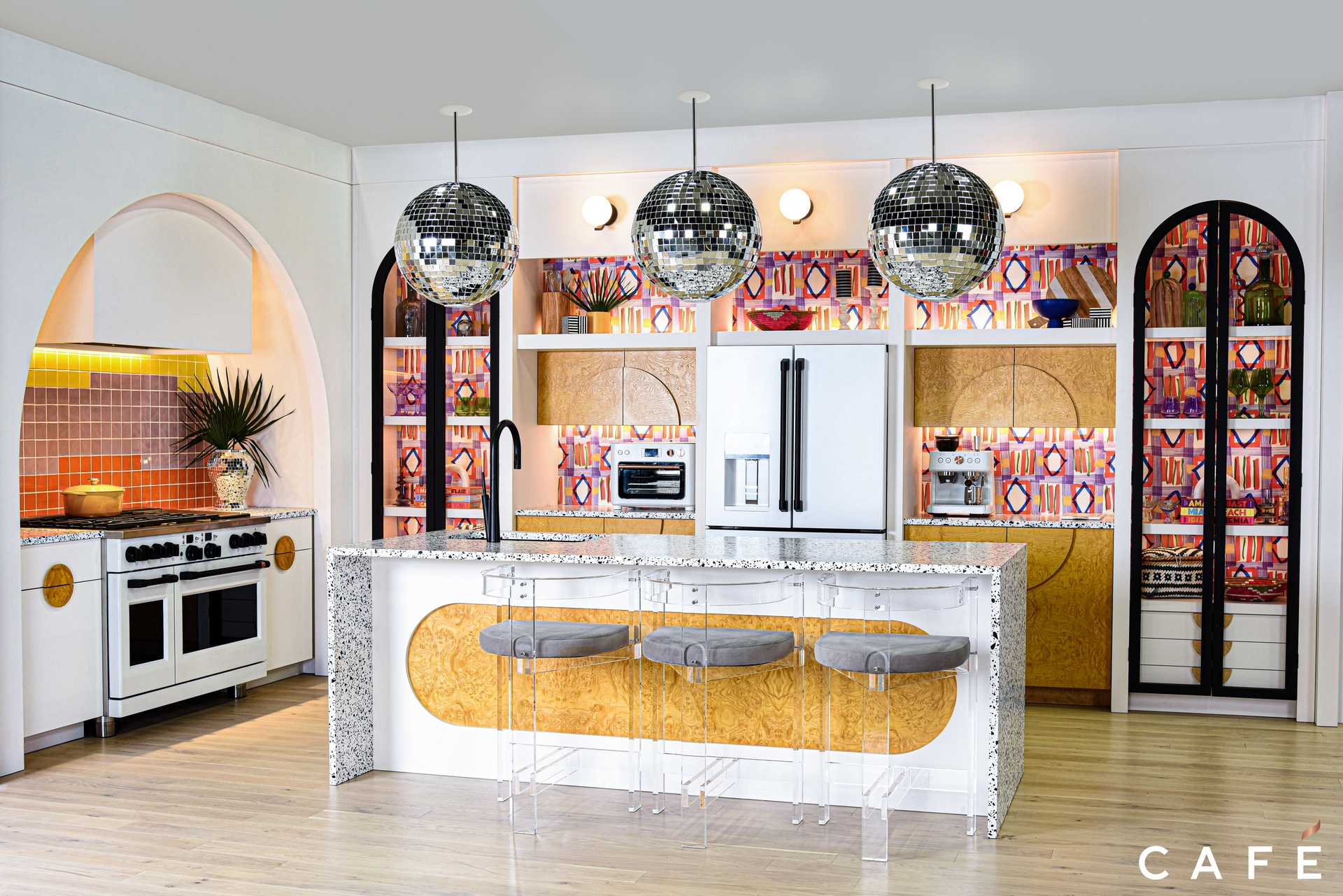 CAFÉ Fearless Energy Kitchen Virtual Backdrop