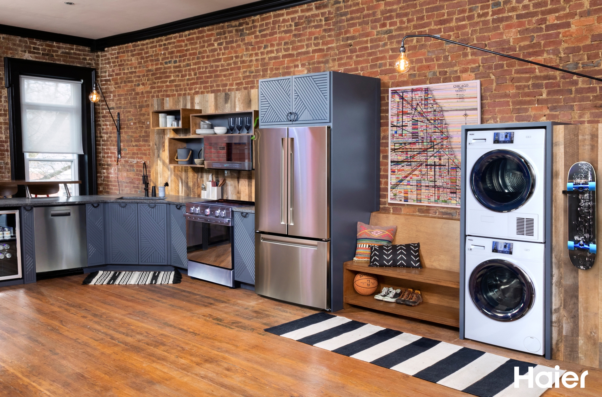 Haier LoDo Loft Kitchen Virtual Backdrop