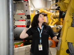 Halimah Cleveland GE Appliances Camden Plant Operations Manager started as an operator in manufacturing at age 18. Twenty-three years later the mother of three has three degrees has work