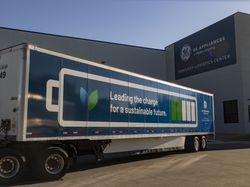 In Kentucky, the trucks will travel from the company’s Kentucky Logistics Center to GEA’s massive Appliance Park campus, carrying parts that make GE, GE Profile, and Café refrigerators. In Kentucky, the trucks will travel from the company’s Kentucky Logistics Center to GEA’s massive Appliance Park campus, carrying parts that make GE, GE Profile, and Café refrigerators.