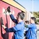 Nearly 500 GE Appliances’ employees came together this morning to kick off The Blue Wave in Louisville by completing volunteer service projects across the city. 