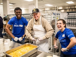 GE Appliances launched a yearlong volunteer commitment with hundreds of employees completing 11 projects in Louisville, and other plant communities, activities in 20 states and coordinated efforts in India and South Korea.  