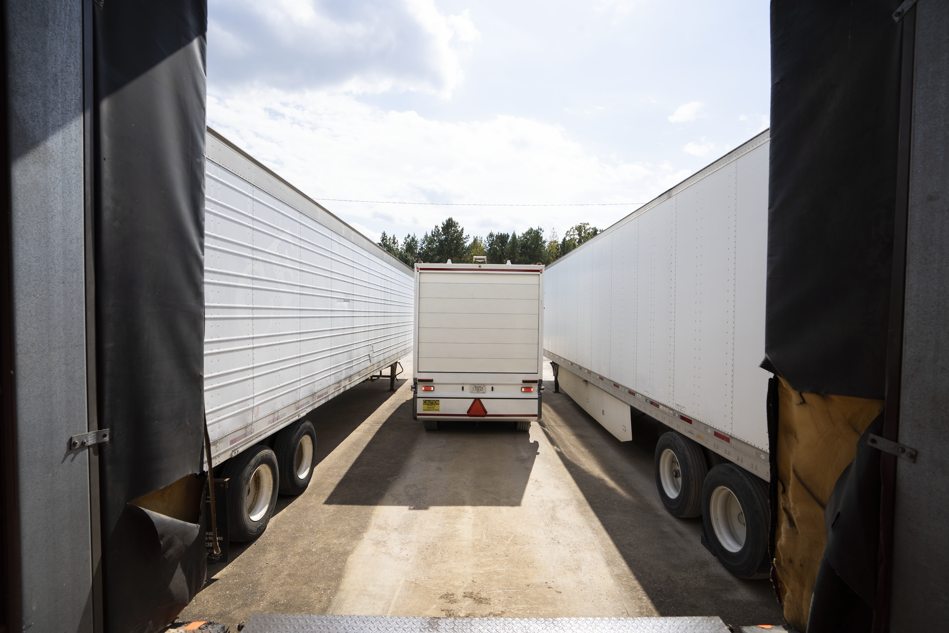 The Einride Pod, an autonomous, electric freight vehicle, docs itself at GE Appliances’ Monogram Refrigeration LLC manufacturing plant in Selmer, Tennessee. 