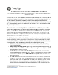 GE Profile Cooks Up Industry-First Features with its Smart Oven with No Preheat