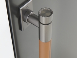 Monogram Designer Collection x Richard Anuszkiewicz Titanium Refrigeration Handle Detail.
