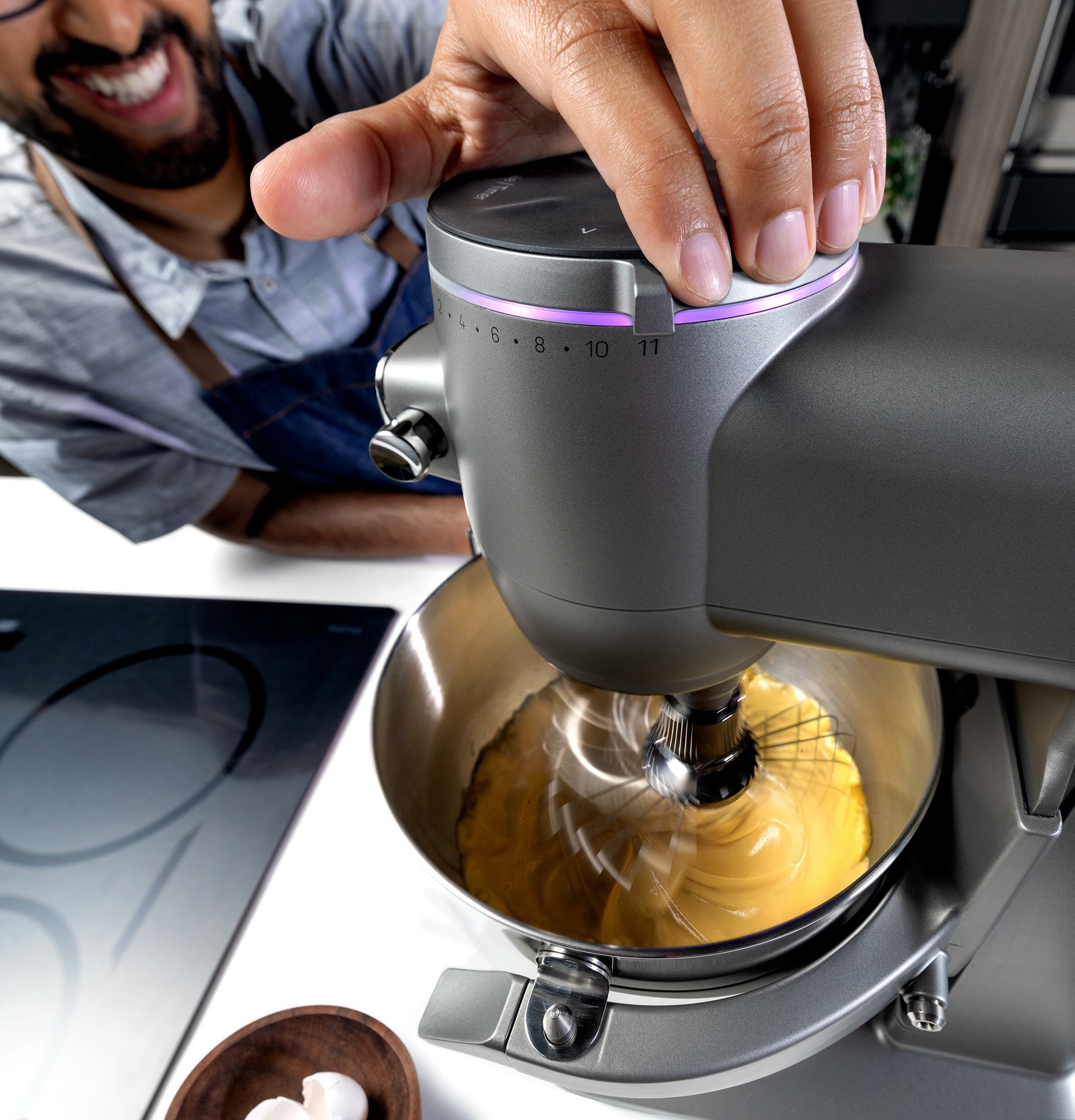 The GE Profile Smart Mixer is Engineered to Reach High Speeds Perfect for Emulsifying and Foaming