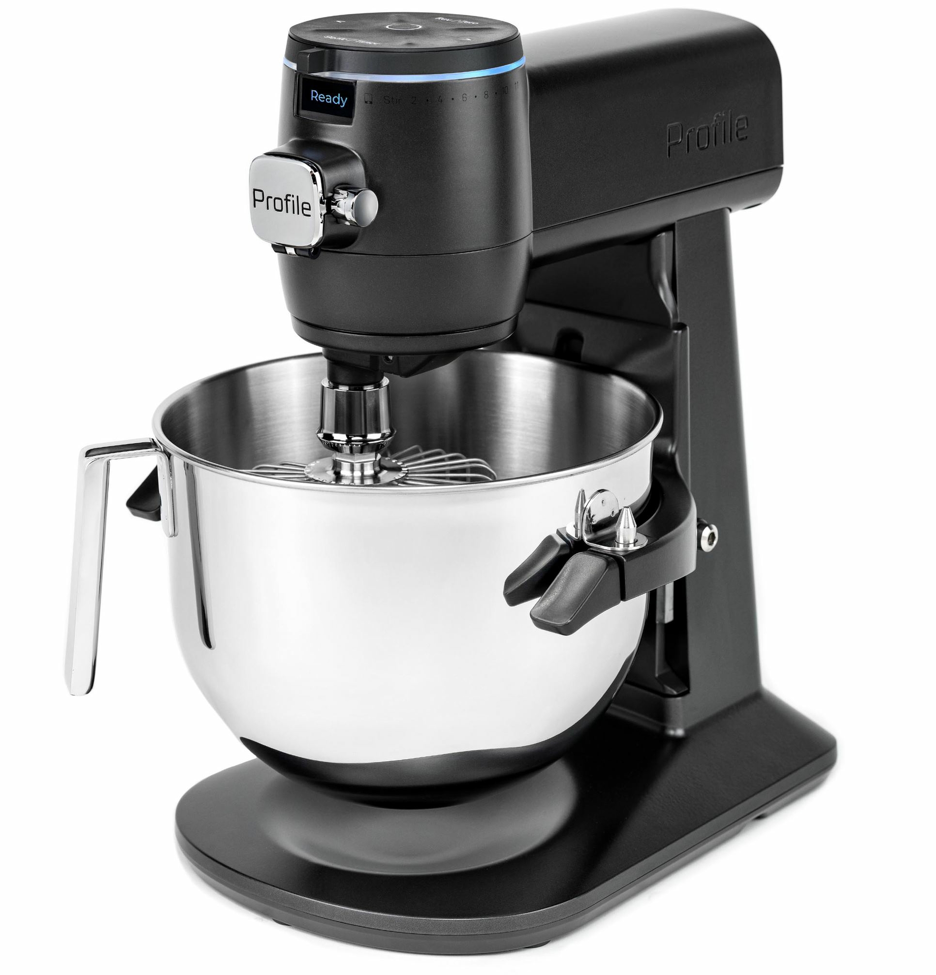 The GE Profile Smart Mixer with Auto Sense in Carbon Black