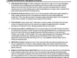 The GE Profile Smart Mixer Fact Sheet 