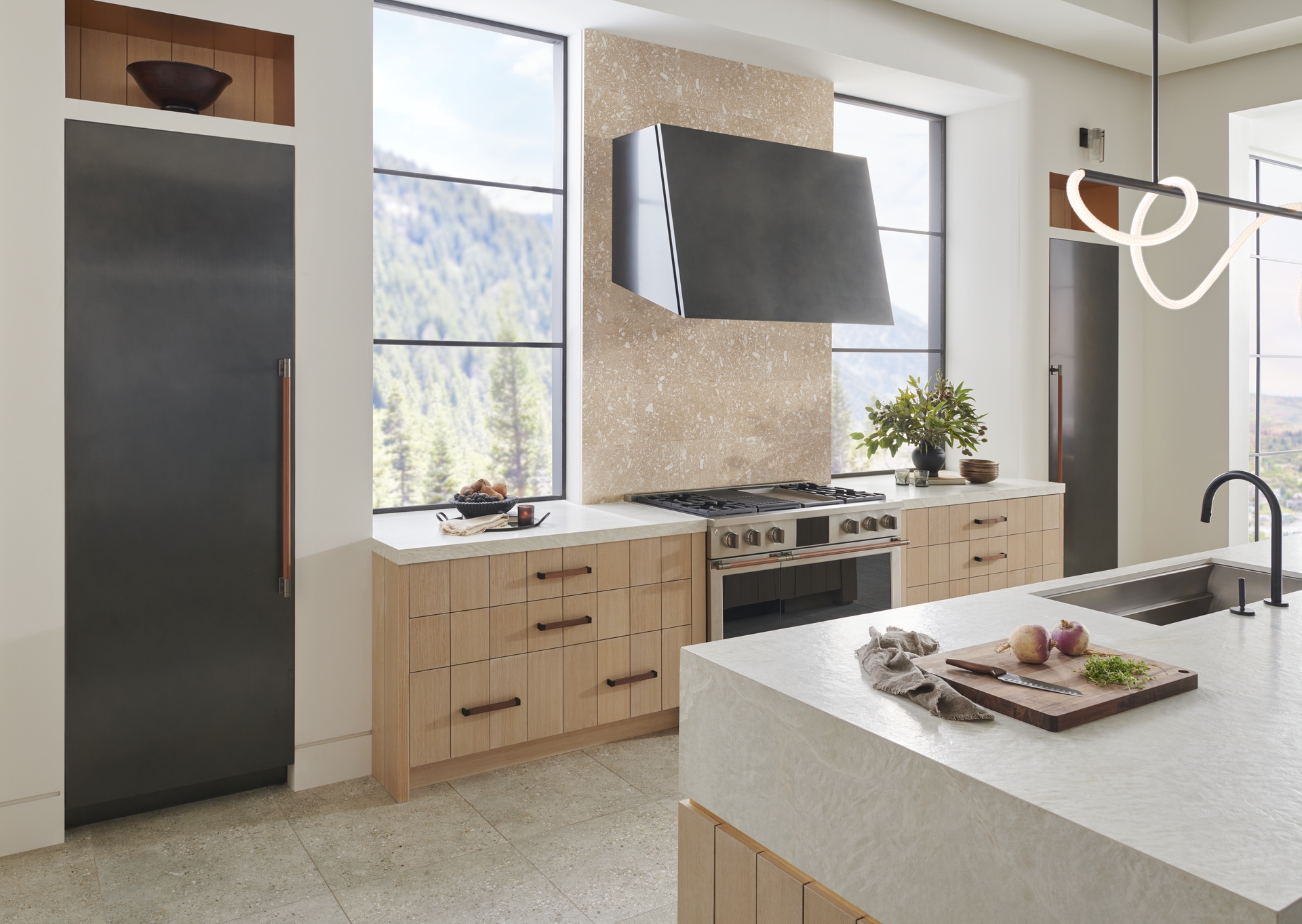 Monogram Designer Collection x Richard Anuszkiewicz in Titanium with Complementary Kallista Faucet in Gunmetal