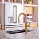 CAFÉ Brushed Brass seamlessly coordinates with Kohler’s Vibrant Brushed Moderne Brass finish