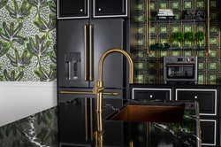 CAFÉ Brushed Brass and Kohler’s Vibrant Brushed Moderne Brass simplify hardware coordination for the consumer.
