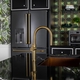 CAFÉ Brushed Brass and Kohler’s Vibrant Brushed Moderne Brass simplify hardware coordination for the consumer.