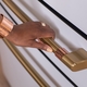 New CAFÉ Brushed Brass Hardware 