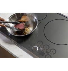 Using a smart pan and  SmartHQ app, owners can access different food types, such as pancakes, and cooking types, such as sear, and their pan will automatically adjust to the perfect degree.    