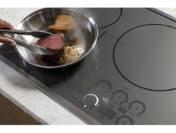Using a smart pan and  SmartHQ app, owners can access different food types, such as pancakes, and cooking types, such as sear, and their pan will automatically adjust to the perfect degree.    