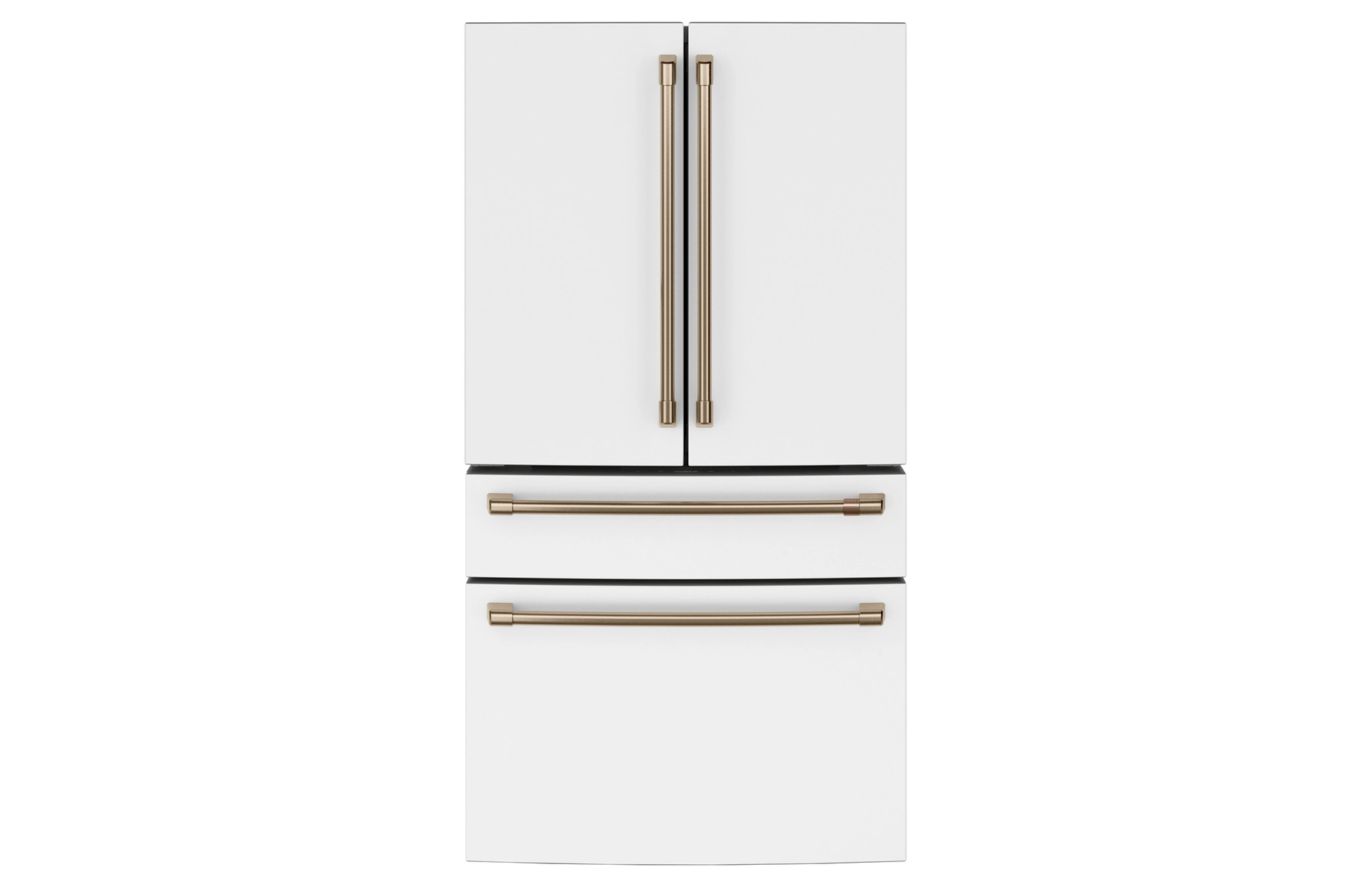 CAFÉ 4-Door French-Door Refrigerator with Dual-Dispense AutoFill Pitcher in Matte White