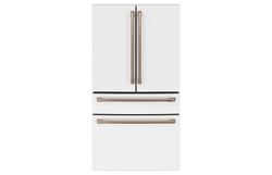 CAFÉ 4-Door French-Door Refrigerator with Dual-Dispense AutoFill Pitcher in Matte White