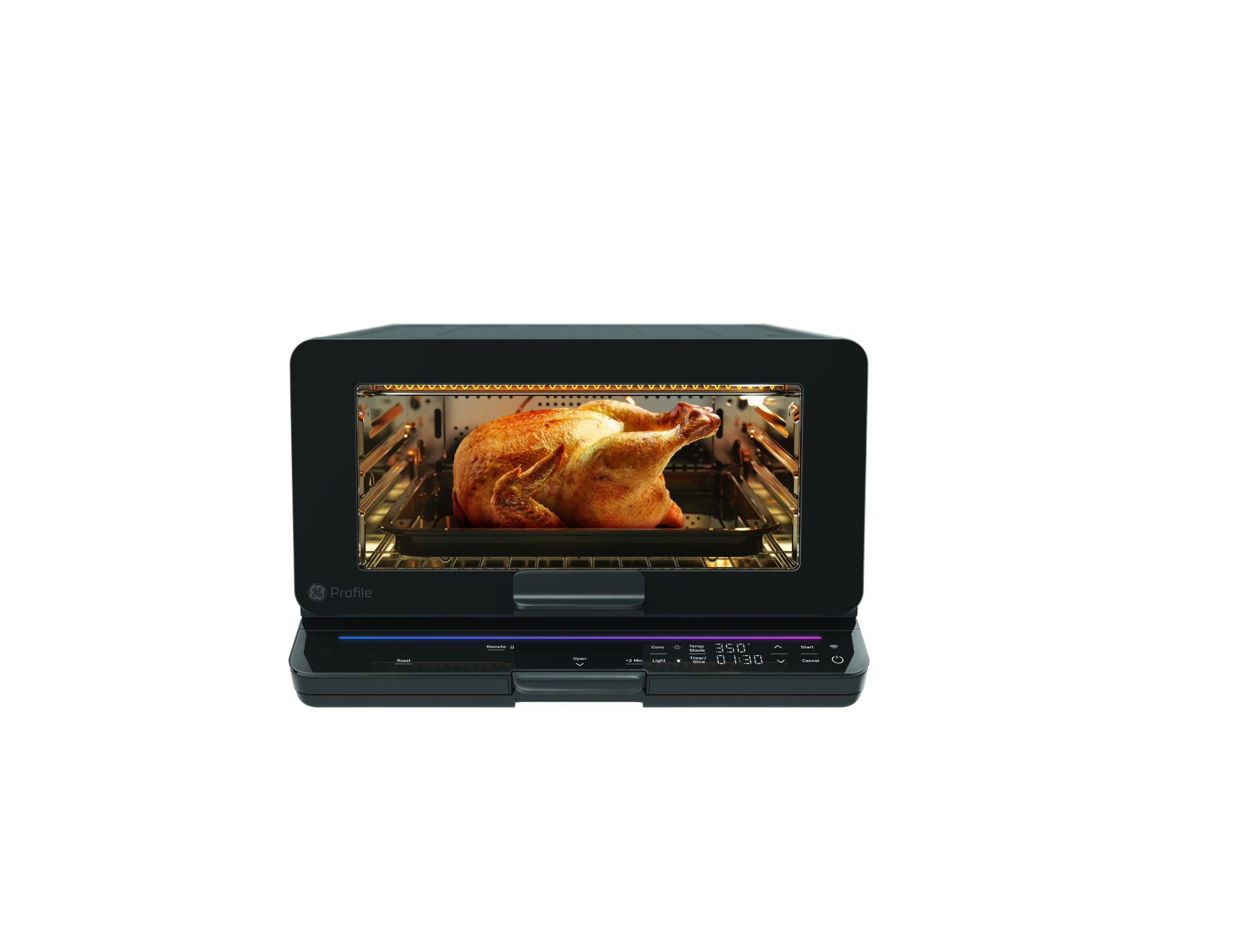 The GE Profile Smart Oven with No Preheat allows for you to cook the heftiest of meats thoroughly while saving you time in the kitchen. 