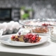 Cherry Berry Clafouti baked to perfection using the GE Profile Smart Oven.