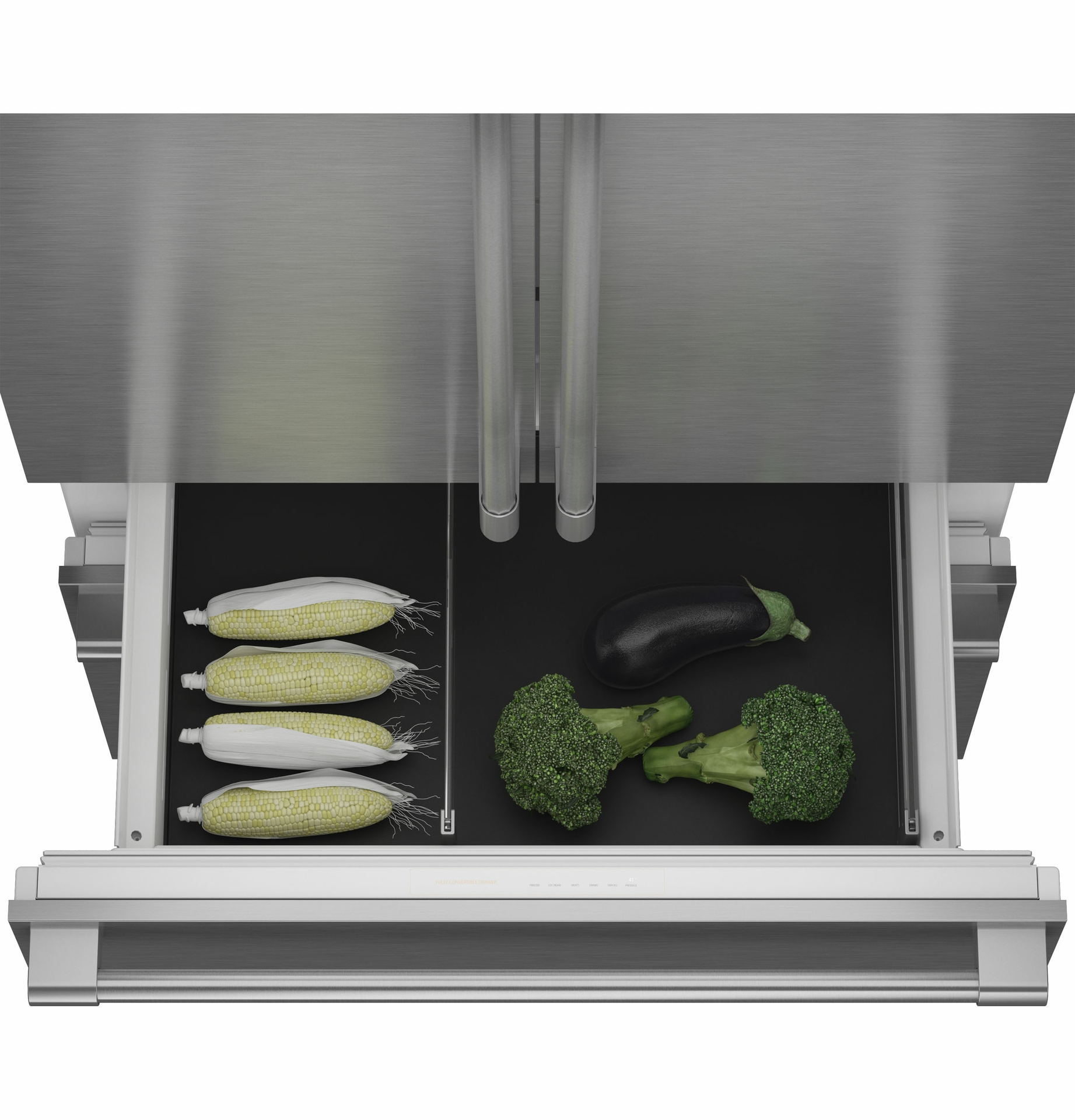 Monogram's Integrated Bottom Freezer with Temperature Control is used to customize based on your needs. 