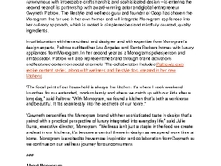 Monogram Continues Its Partnership with Gwyneth Paltrow Monogram Continues Its Partnership with Gwyneth Paltrow