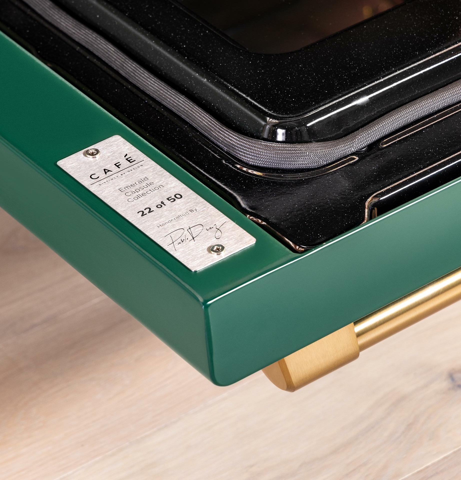 EACH APPLIANCE IS INDIVIDUALLY DISTINGUISHED BY A UNIQUE EMBELLISHMENT DENOTING ITS NUMERICAL DISTINCTION WITHIN THE SET OF 50. 