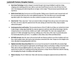 GE Profile Smart Mixer Fact Sheet