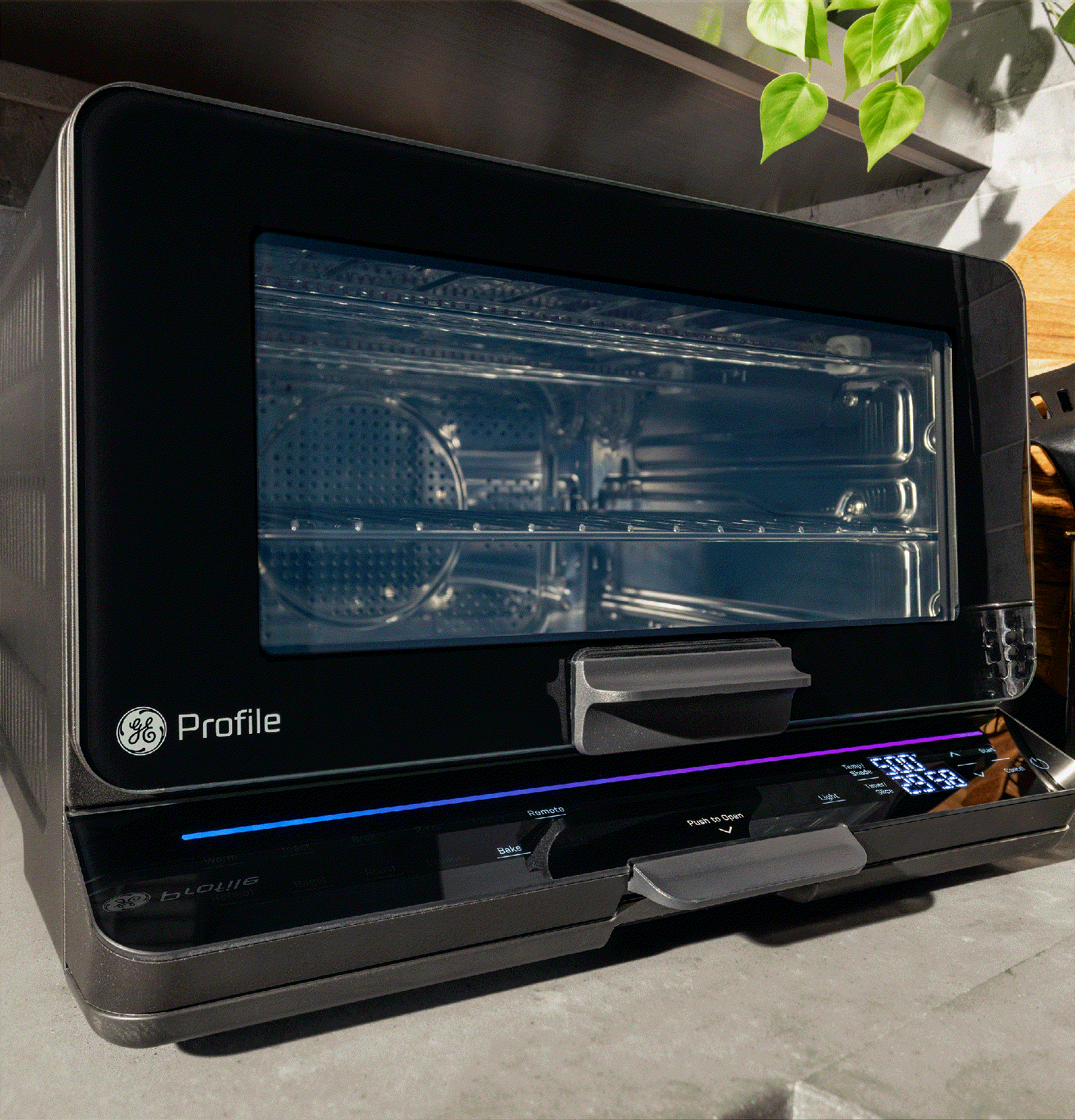 GE Profile Smart Oven Zero Preheat GIF