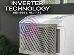 Inverter Technology, Available in the Larger Capacity Units, Senses Room Temperature and Delivers Variable Operating Speeds, Instead of Turning On and Off Like Non-Inverter ACs, Resulting in 34% Less Energy Use.  