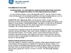 GEA Roper Corporation Induction and Radiant Electric Cooktops