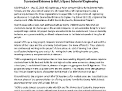GEA Bullitt Co. UofL Partnership Press Release_ GEA Bullitt Co. UofL Partnership Press Release_