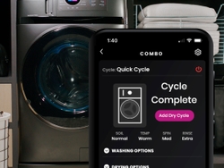 The SmartHQ™ app gives consumers the power to select detergents, download specialty cycles and initiate updates automatically The SmartHQ™ app gives consumers the power to select detergents, download specialty cycles and initiate updates automatically