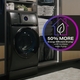 The GE Profile UltraFast Combo Delivers Greater Energy Savings with  50% More Energy Efficient Drying