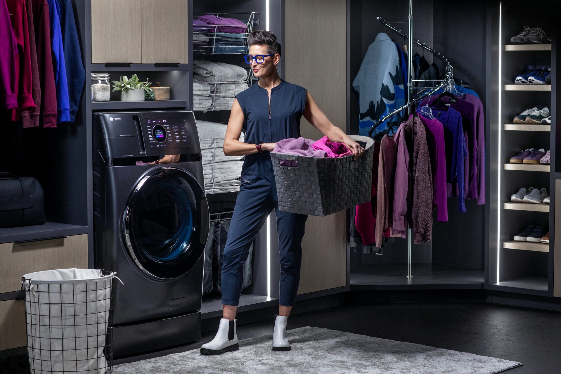 With a class-leading 4.8-cu.-ft. capacity, the GE Profile UltraFast Combo can clean a king-size comforter and a full set of bedding in a single load