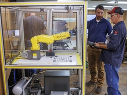 The Roper Corporation recently secured grant money from the state of Georgia to fund an apprenticeship in partnership with Georgia Northwestern Technical College (GNTC) to train 45 employees in robotics. The Roper Corporation recently secured grant money from the state of Georgia to fund an apprenticeship in partnership with Georgia Northwestern Technical College (GNTC) to train 45 employees in robotics.