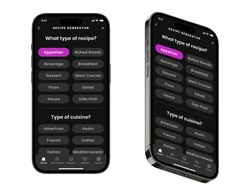 Using Flavorly AI, consumers can simply select a recipe category and type of cuisine, then input available ingredients and include any dietary preferences.