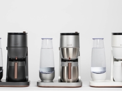 The CAFÉ Grind and Brew comes in three stunning finishes with copper accents: Stainless Steel, Matte White and Matte Black.