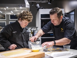 Monogram Chef Patrick Roney Grants a Wish to Ian Gregory through the Make-A-Wish Program