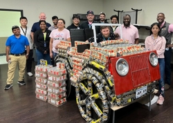 GE Appliances employees from across the business collected and donated nearly two tons of food for local food banks.