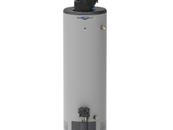 Also on display at the AHR Expo is the GE RealMAX 40-Gallon Tall Natural Gas Power Vent Low-Nox Atmospheric Water Heater
