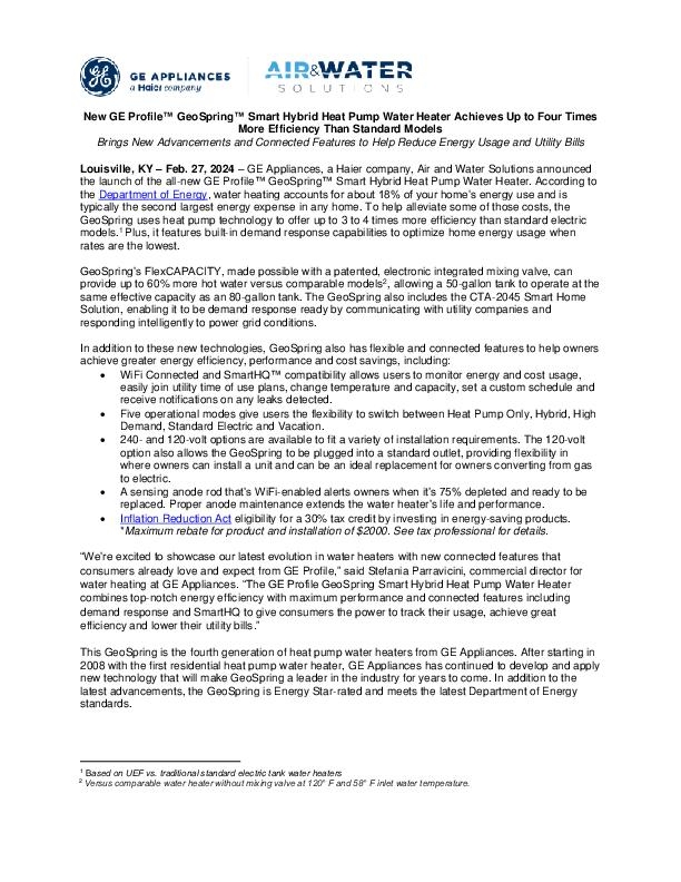 GeoSpring Water Heater KBIS_Feb 2024_FINAL