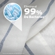 The GE® 4.5 cu. ft. Capacity Washer with Spanish-Language Panel helps eliminate 99% of bacteria
