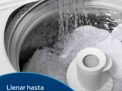 The “Nivel de Agua” (“Water Level”) control allows users to manually add up to 26 gallons of water for maximum flexibility