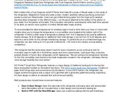 Quad-door Refrigerators Bring Sleek Sophistication _ Smart Features to the Kitchen Press Release